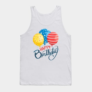 Birthday Balloons Tank Top